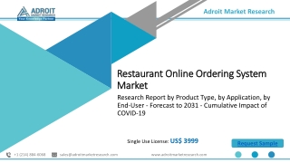 Restaurant Online Ordering System Market Growth, Demand, Opportunity, Future Tre