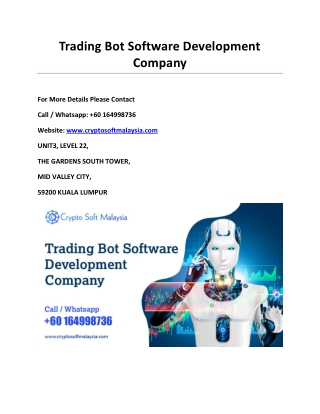 trading bot software development company