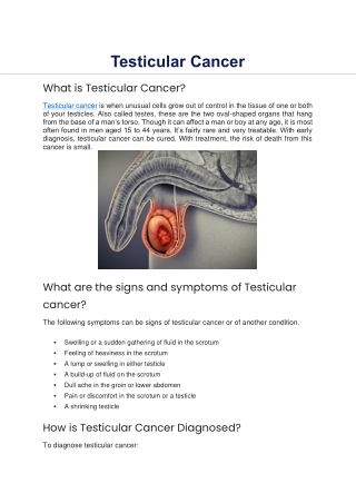 testicular cancer