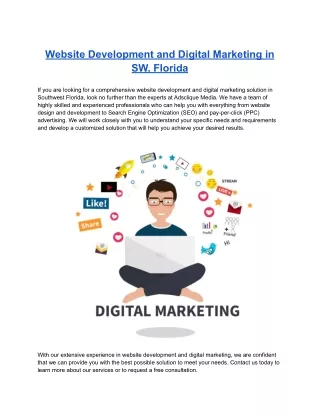 website development and digital marketing