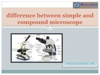 difference between simple and compound microscope