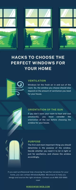 Hacks to Choose the Perfect Windows for Your Home