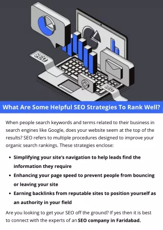 what are some helpful seo strategies to rank well