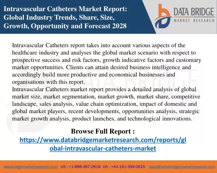intravascular catheters market report global