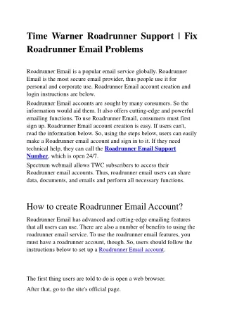 Time-Warner-Roadrunner-Support-Fix-RR-Email-Problems