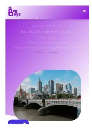 Baggage Storage In Melbourne