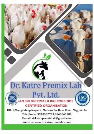 Cattle feed Premix and Concentrates from India