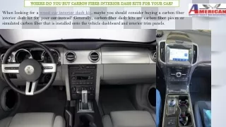 Buy Carbon Fiber Interior Dash Kits for Your Car - Dash Kit Specialist