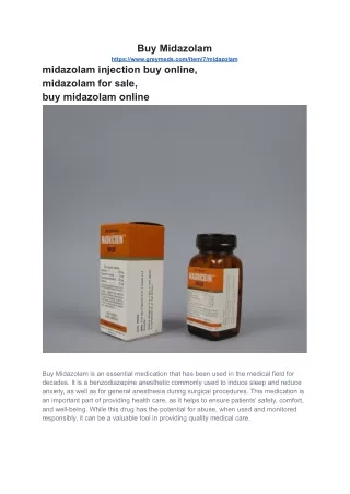 Buy Midazolam