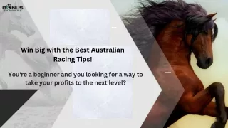 Best Australian Racing Tips!