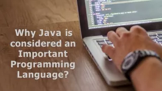 Why Java is considered an important programming language?