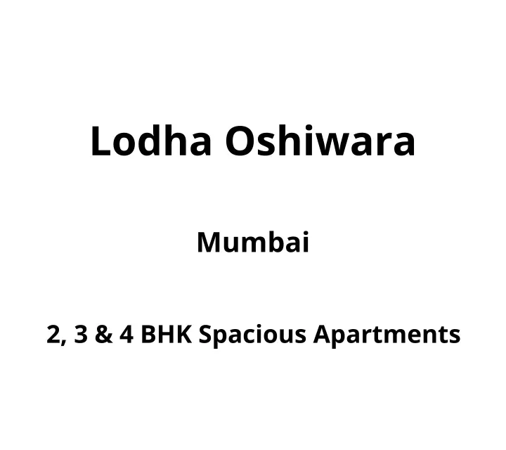 lodha oshiwara