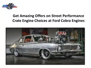 get amazing offers on street performance crate
