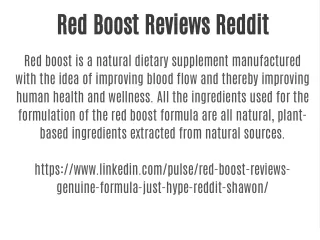 red boost reviews reddit
