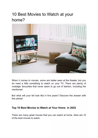 10 Best Movies to Watch at your home_ - Google Docs