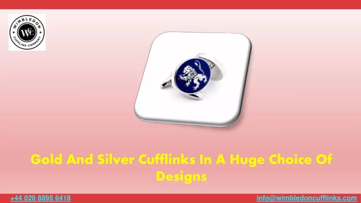 gold and silver cufflinks in a huge choice