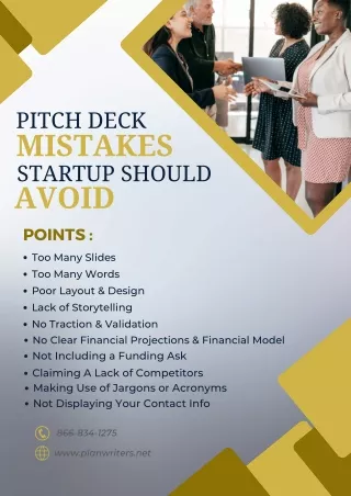 Pitch Deck Mistakes Startup Should Avoid