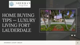 Home Buying Tips Luxury Living Fort Lauderdale