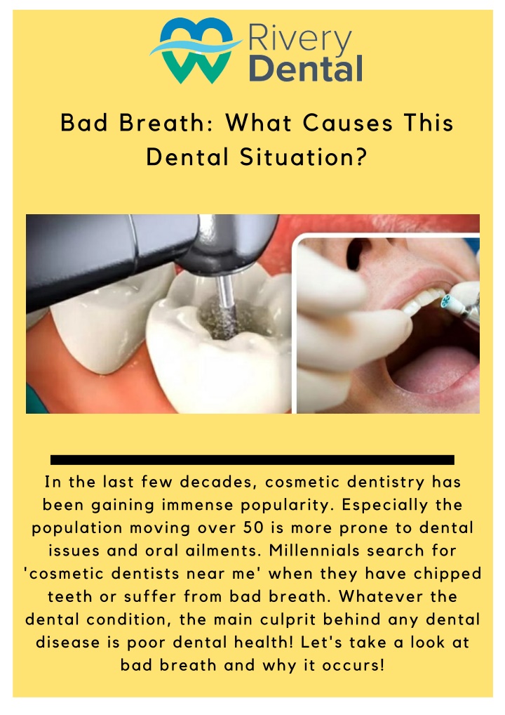 bad breath what causes this dental situation