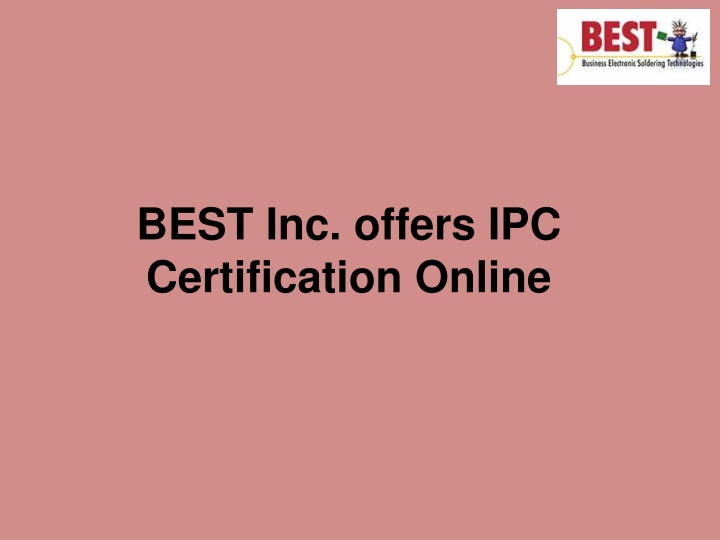 best inc offers ipc certification online