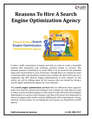 reasons to hire a search engine optimization