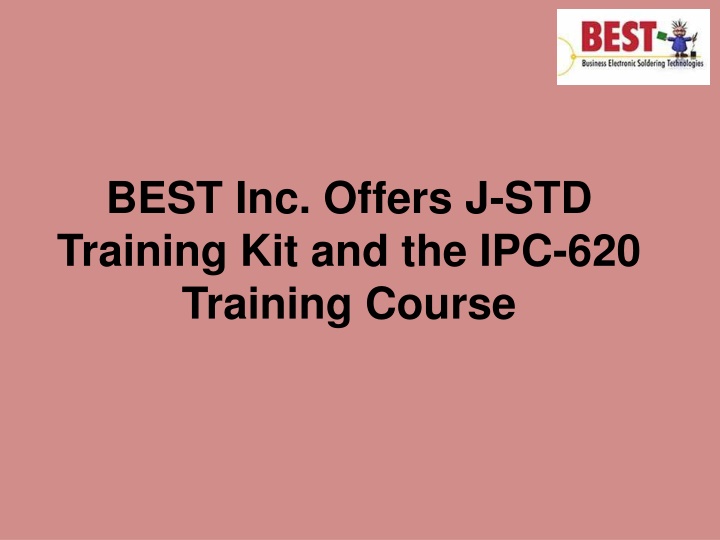 best inc offers j std training