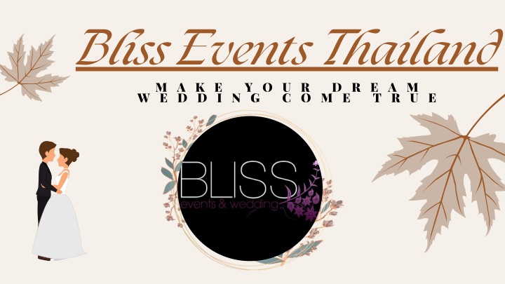 bliss events thailand