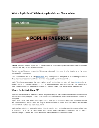 what is poplin fabric all about poplin fabric