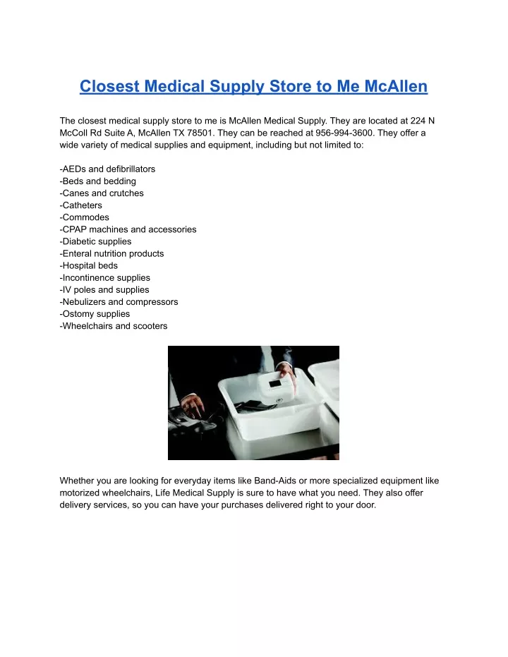 ppt-closest-medical-supply-store-to-me-mcallen-powerpoint