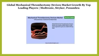Global Mechanical Thrombectomy Devices Market