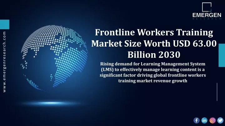 frontline workers training market size worth