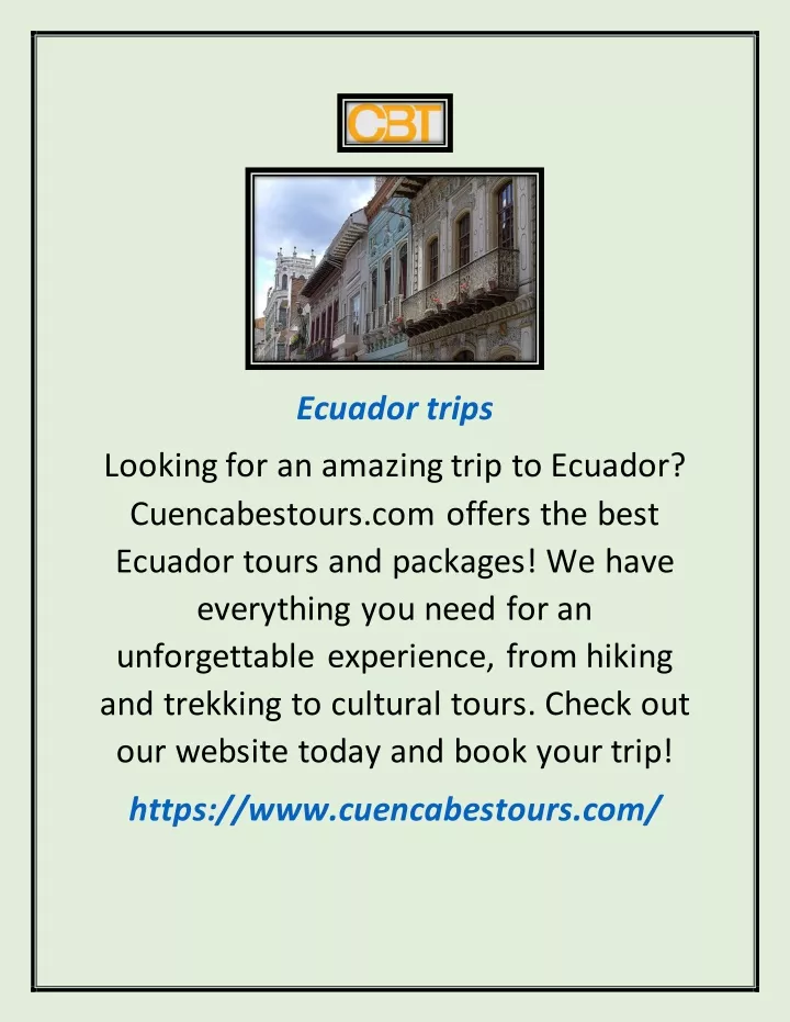 ecuador trips