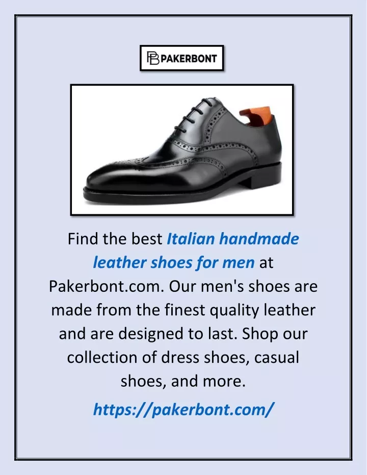 find the best italian handmade leather shoes
