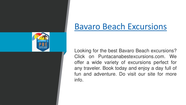 bavaro beach excursions