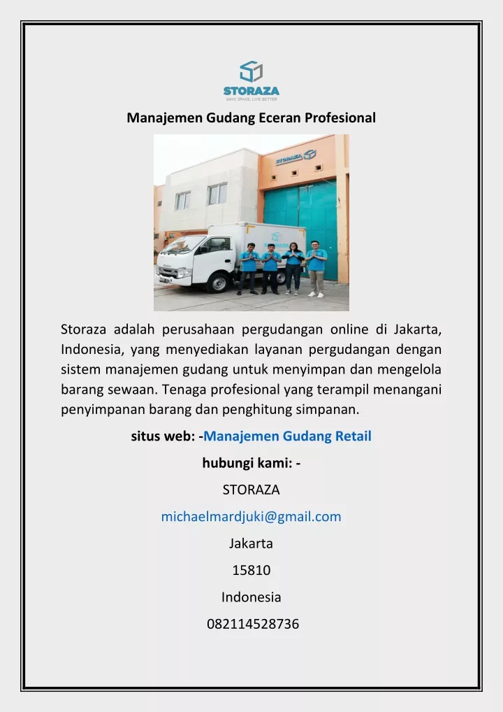 PPT - Manajemen Gudang Eceran Profesional PowerPoint Presentation, Free ...