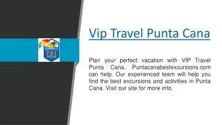 Vip Travel Punta Cana  Puntacanabestexcursions.com