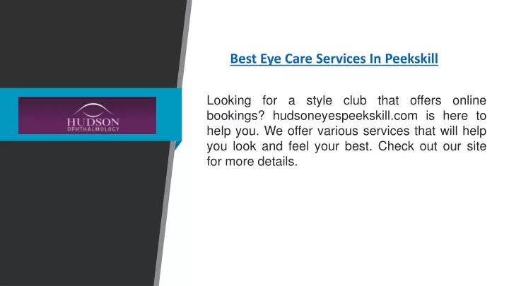 best eye care services in peekskill