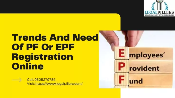 trends and need of pf or epf registration online