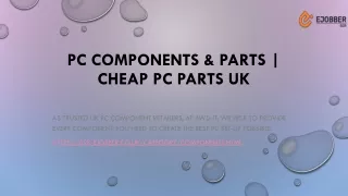 PC Components - Cheap PC Parts | Buy Online at B2B Ejobber
