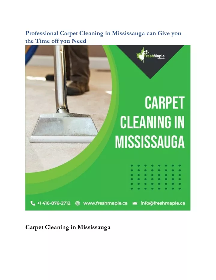 professional carpet cleaning in mississauga