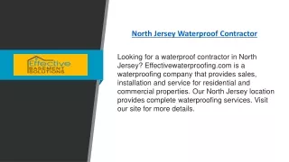 North Jersey Waterproof Contractor | Effectivewaterproofing.com