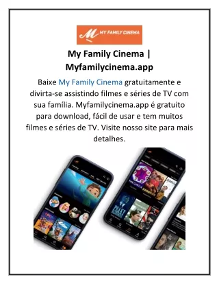 My Family Cinema  Myfamilycinema.app