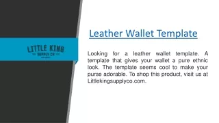 leather wallet template