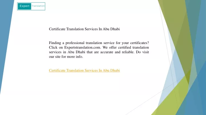 certificate translation services in abu dhabi