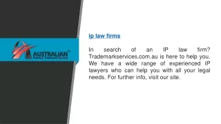 ip law firms in search of an ip law firm