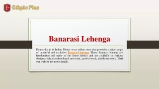 banarasi lehenga