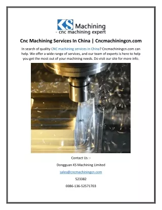 cnc machining services in china cncmachiningcn com
