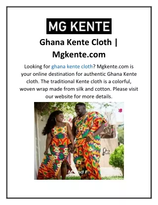Ghana Kente Cloth  Mgkente.com