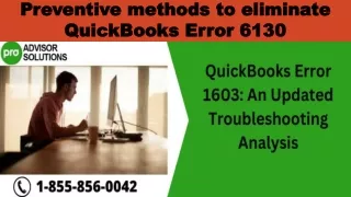 preventive methods to eliminate quickbooks error 6130