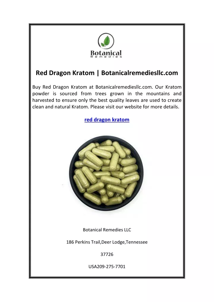 red dragon kratom botanicalremediesllc com